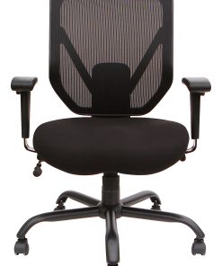 Lorell® SOHO Big & Tall Mesh Back Chair, Black 2