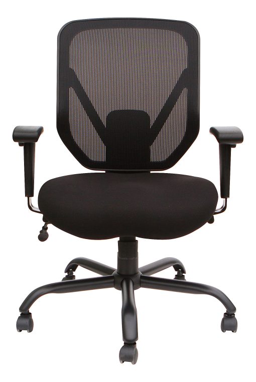 Lorell® SOHO Big & Tall Mesh Back Chair, Black - Image 2
