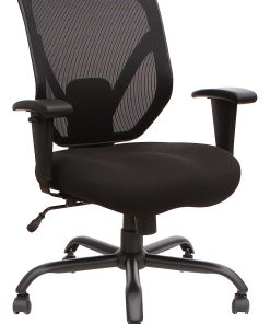 Lorell® SOHO Big & Tall Mesh Back Chair, Black