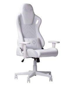 Techni Sport Ergonomic Velvet Computer Gaming Chair, White 2