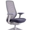 ALPHA HOME Adjustable Ergonomic Faux Leather Office Drafting Chair With Back, Gray 4