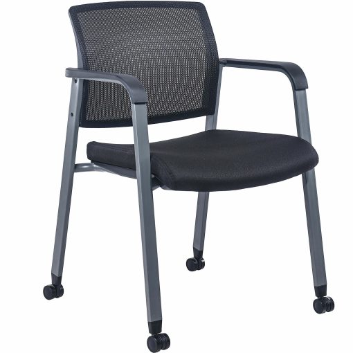 Lorell® Guest Chair, Black/Gray - Image 2