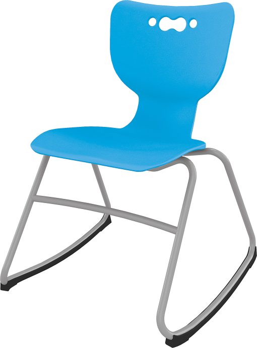 MooreCo Hierarchy Armless Rocker Chair, 18", Blue