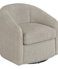 Office Star Bella Fabric Swivel Accent Chair, Marble
