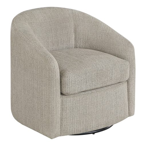 Office Star Bella Fabric Swivel Accent Chair, Marble