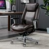 Mind Reader Swivel Office Chair with Wheels, Plastic/Mesh, Black 3