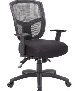 Boss Office Products Contract Mesh Mid-Back Task Chair, Black