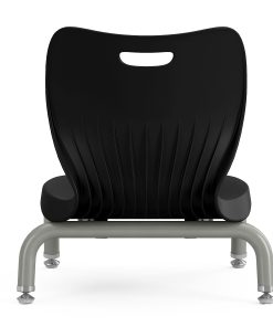 HON SmartLink 4-Leg Plastic Stackable Chairs, Onyx/Platinum, Set Of 4 Chairs, HONSS4L06AEONPL 2