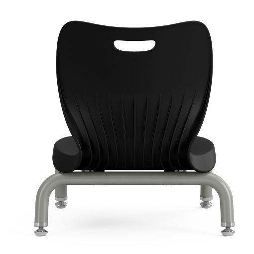HON SmartLink 4-Leg Plastic Stackable Chairs, Onyx/Platinum, Set Of 4 Chairs, HONSS4L06AEONPL - Image 2