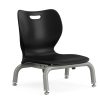 Glamour Home Belenus Corduroy Fabric Accent Chair With Swivel Base, White 4