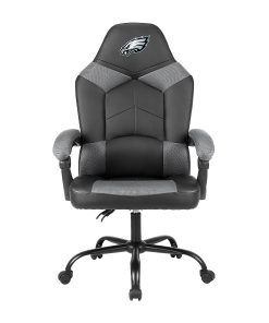 Imperial Adjustable Oversized Vinyl High-Back Office Task Chair, NFL Philadelphia Eagles, Black/Gray