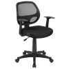 Lorell Low-Back Stack Chairs – Polypropylene Seat – Polypropylene Back – Low Back – Four-legged Base – Black – 4 / Carton 4