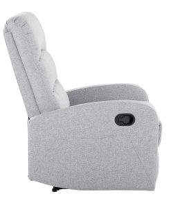 LumiSource Dormi Contemporary Fabric Recliner Chair, Gray 2