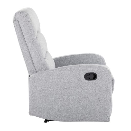 LumiSource Dormi Contemporary Fabric Recliner Chair, Gray - Image 2