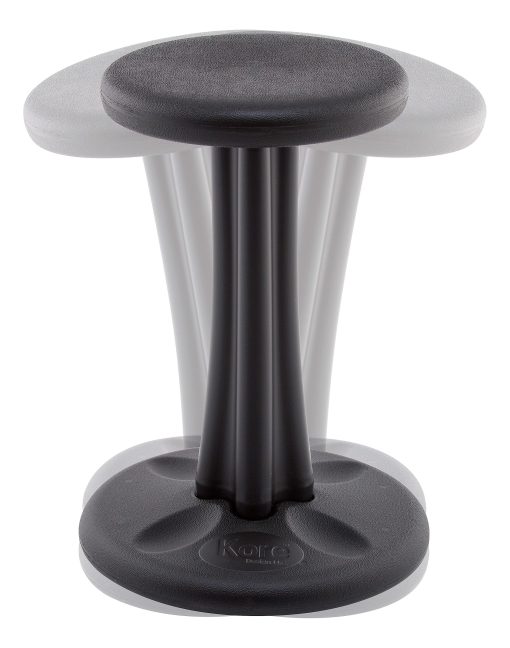 Kore Design™ Pre-Teen Wobble Chair 18.7", Black - Image 2