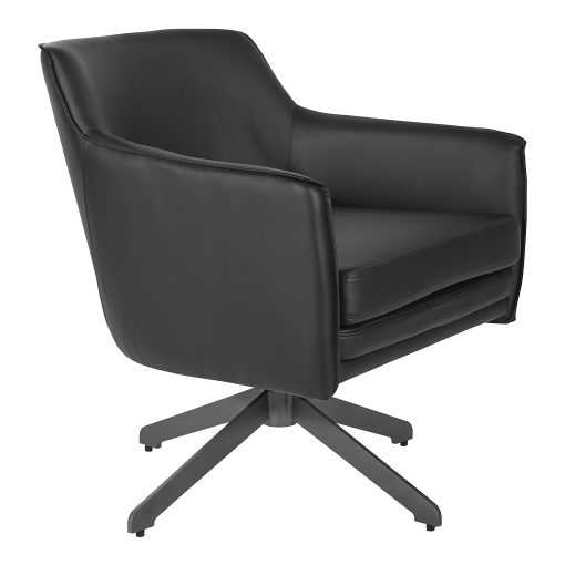 Office Star™ Faux Leather Guest Chair, Black, FLH5974BKU6 - Image 2