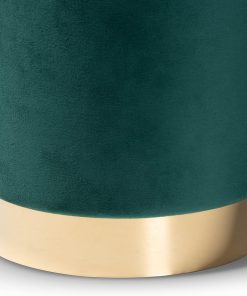 Baxton Studio Chaela Ottoman, Green/Gold 2