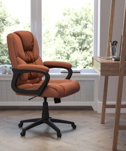 Flash Furniture Flash Fundamentals Big And Tall Office Chair, Brown/Black
