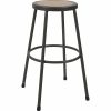 Office Star Miller Counter Height Stool, Linen/Medium Oak 4