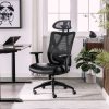 Flash Furniture Mesh Mid-Back Swivel Task Chair With Flip-Up Arms, Black 4