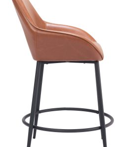 Zuo Villa Counter-Height Stools, Brown, Set Of 2 Stools 2