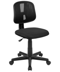 Flash Furniture Flash Fundamentals Mesh Mid-Back Swivel Task Office Chair With Pivot Back, Black 2