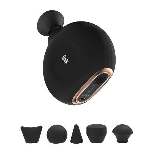 Sealy SL-HW-MA-108- BK Elite Percussion Compact Power Massage Gun, 9"H x 8"W x 3"D, Black - Image 2
