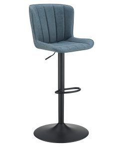 Office Star Kirkdale Adjustable Counter Height Stools, Navy, Set Of 2 Stools