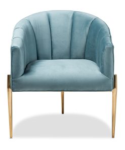 Baxton Studio 9781 Accent Chair, Light Blue 2