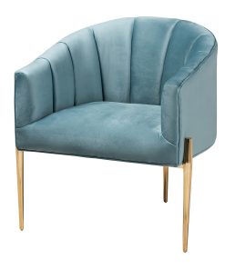 Baxton Studio 9781 Accent Chair, Light Blue