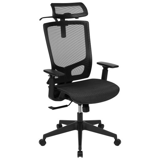 Flash Furniture Layla Ergonomic Mesh High-Back Office Chair, Black - Image 2