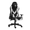 Martha Stewart Sora Faux Leather Stationary Office Chair, Sage Faux Leather/Polished Brass Frame 3