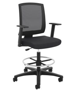 HON® Torch Mesh Mid-Back Task Stool, Black Seat, Quantity: 1
