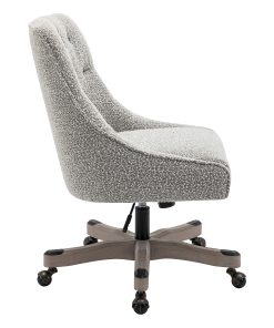Office Star Tindal Fabric High-Back Office Chair, Salt & Pepper 2