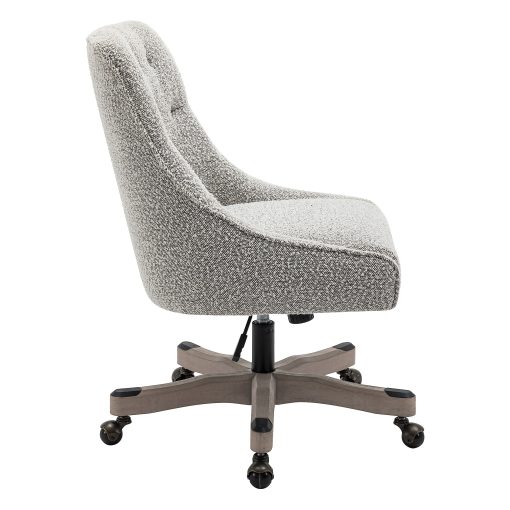 Office Star Tindal Fabric High-Back Office Chair, Salt & Pepper - Image 2