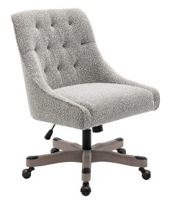 Office Star Tindal Fabric High-Back Office Chair, Salt & Pepper