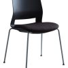 LumiSource Lombardi Bar Stool, Black/Gray 3