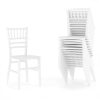 Flash Furniture Ergonomic Mesh Mid-Back Swivel Task Chair, White/Black 3