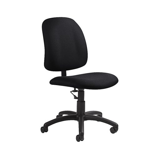 Global® Goal Low-Back Task Chair, 39"H x 20 1/2"W x 24 1/2"D, Ebony/Black - Image 2