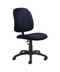 Global® Goal Low-Back Task Chair, 39"H x 20 1/2"W x 24 1/2"D, Midnight/Black