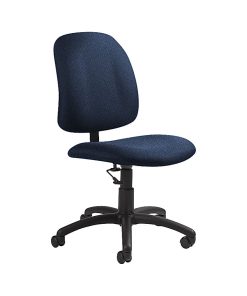 Global® Goal Low-Back Task Chair, 39″H x 20 1/2″W x 24 1/2″D, Admiral/Black 2