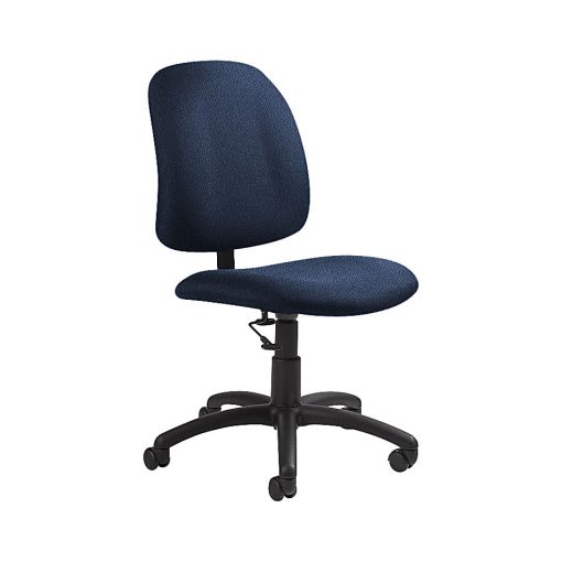 Global® Goal Low-Back Task Chair, 39"H x 20 1/2"W x 24 1/2"D, Admiral/Black - Image 2