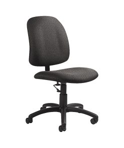 Global® Goal Low-Back Task Chair, 39"H x 20 1/2"W x 24 1/2"D, Slate/Black