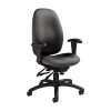 New Ridge Home Goods Julian Faux Leather Counter Stool, Black/Espresso 4