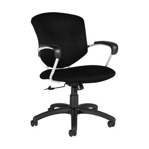 Global® Supra Tilter Chair, Mid-Back, 39"H x 26"W x 26"D, Black Coal/Black - Image 2