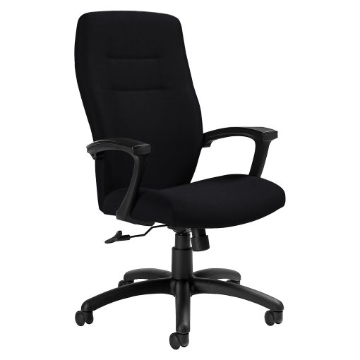 Global® Synopsis Tilter Chair, High-Back, 43 1/2"H x 24 1/2"W x 26 1/2"D, Ebony/Black - Image 2