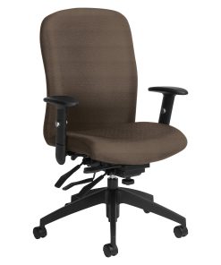 Global® Truform Multi-Tilter Chair, High-Back, Earth/Black, Standard Model 2