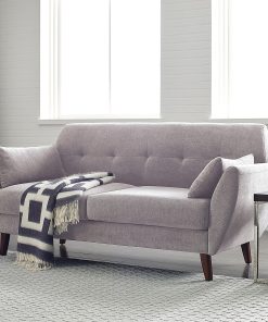 Serta® Artesia Collection Loveseat, Ivory/Chestnut
