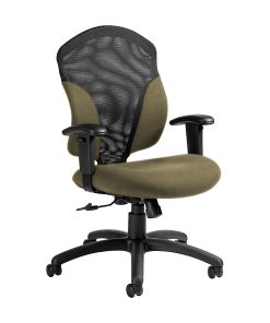 Global® Tye Mesh Tilter Chair, Mid-Back, 41″H x 25″W x 26″D, Beach Day/Black 2