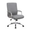 Office Star Milo Mid-Back Office Chair, White/Chrome 3